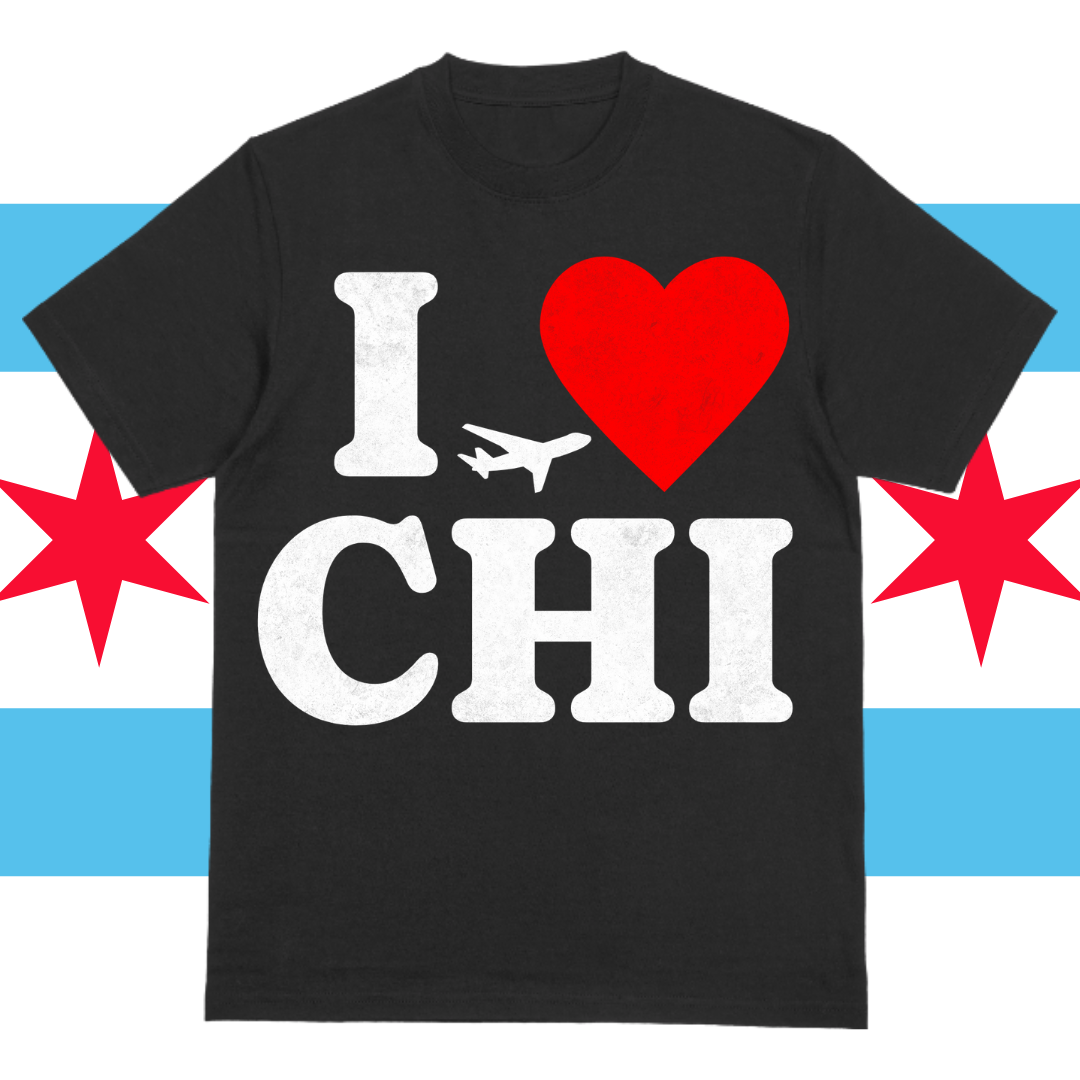 I LOVE CHI BLACK TEE
